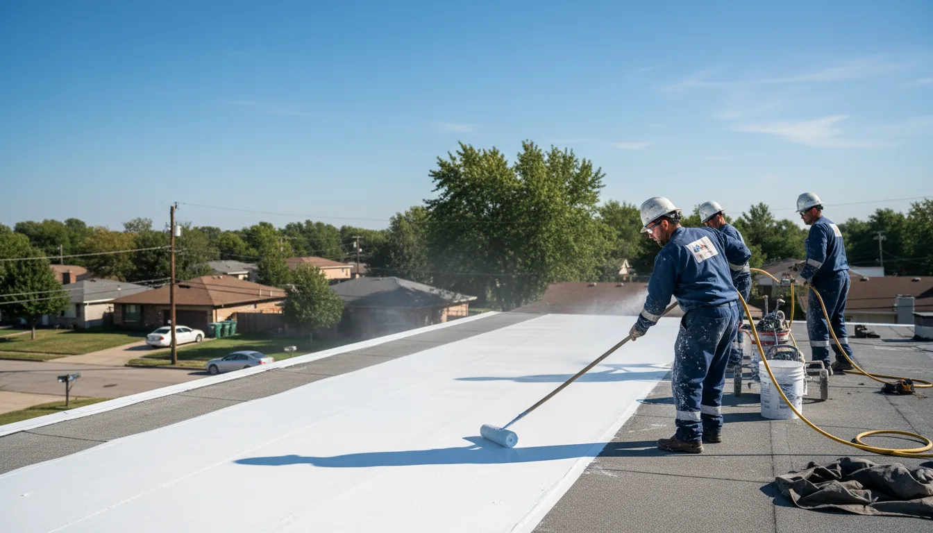 Commercial roof coating in Sandy Hook, MS near me